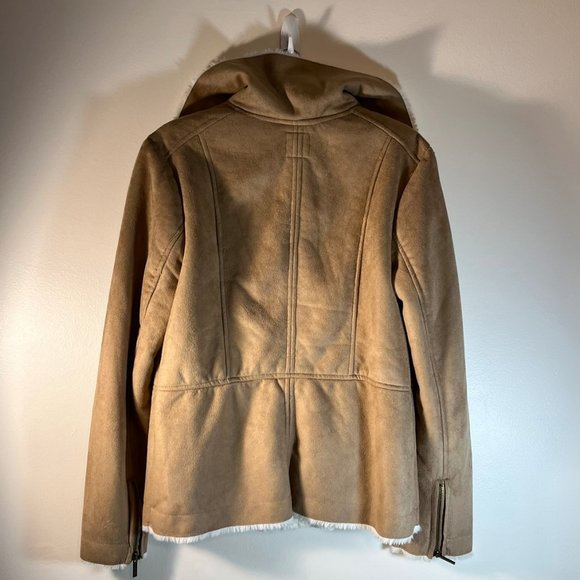 DB Tan Suede Coat - Picture 4 of 6